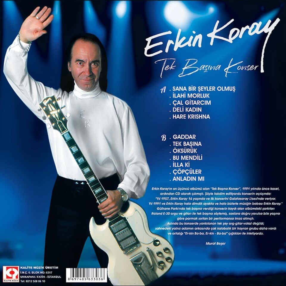 Erkin Koray Tek Başına Konser - Plak