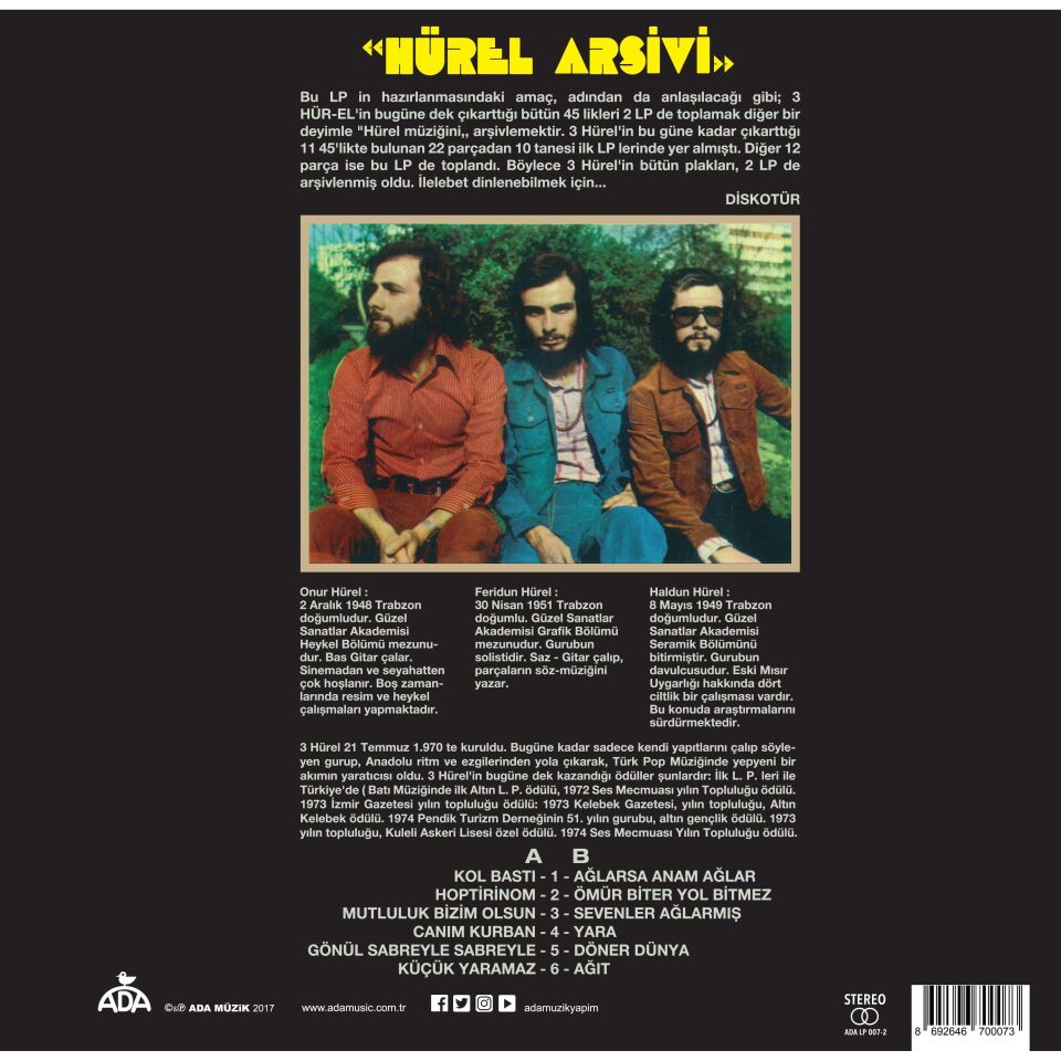 3 Hürel Hürel Arşivi Volume 2 - Plak