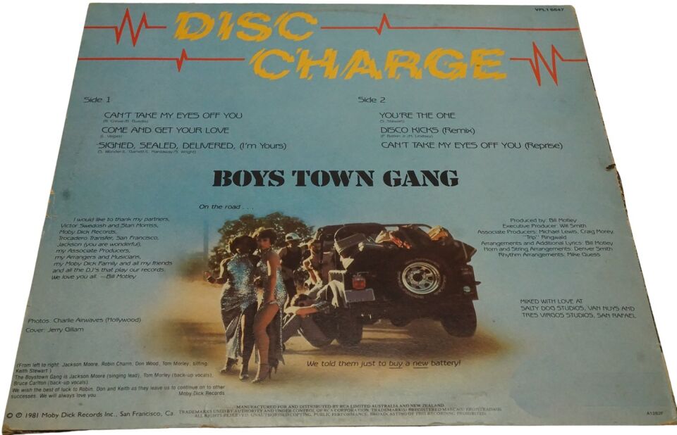 Boys Town Gang Disc Charge - Plak