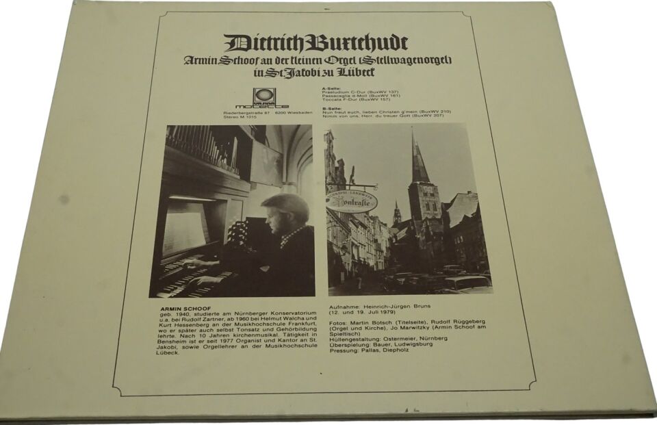 Dietrich Buxtehude - Armin Schoof – Armin Schoof An Der Kleinen Orgel (Stellwagenorgel) In St. Jakobi Zu Lübeck