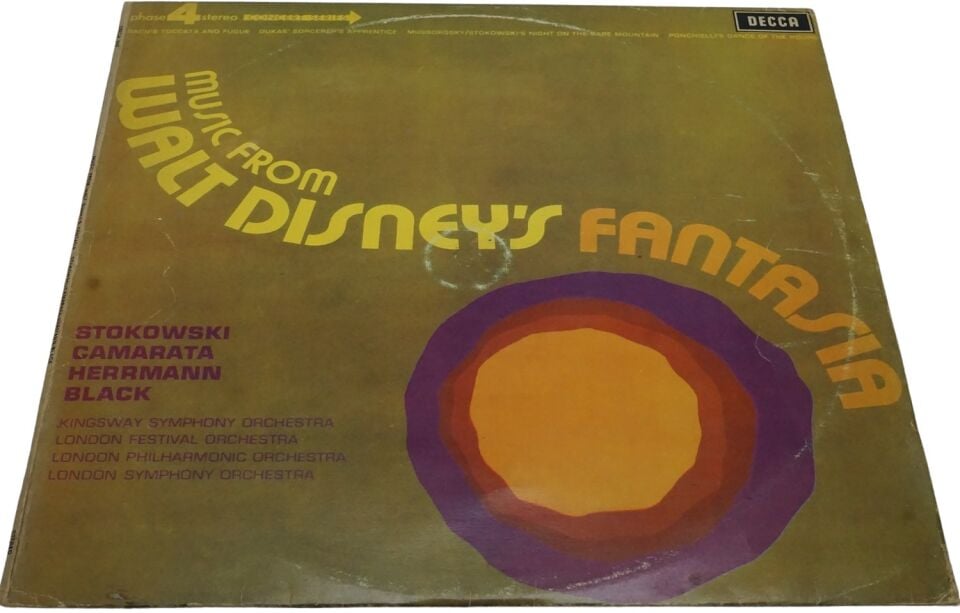 Stokowski Camarata Herrmann Black Music From Walt Disney's Fantasia - Plak