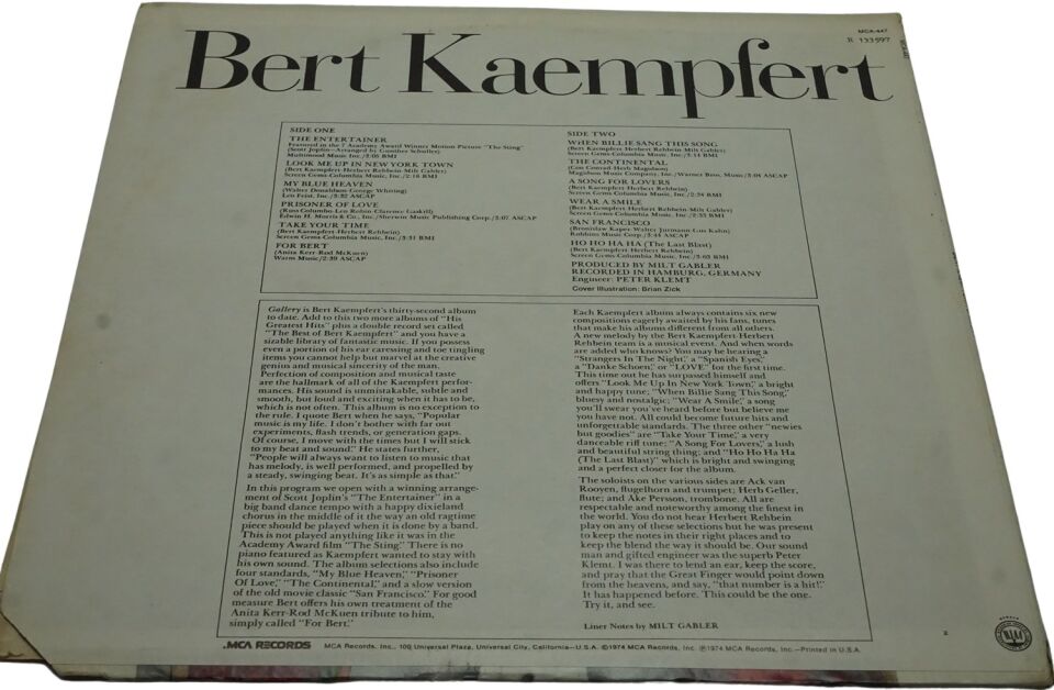Bert Kaempfert Gallery - Plak