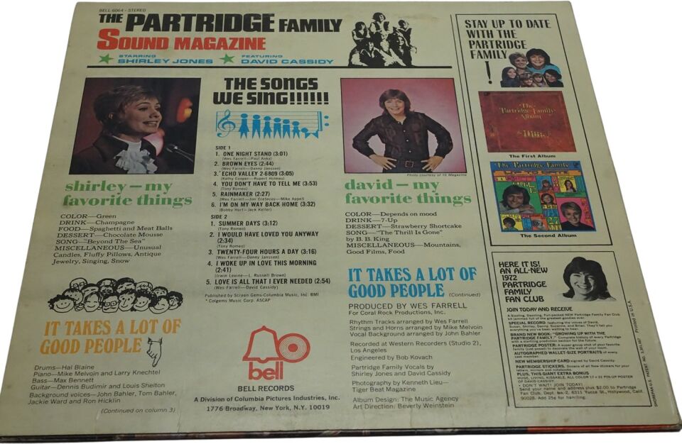 The Partridge Family The Partridge Family Sound Magazine- Plak