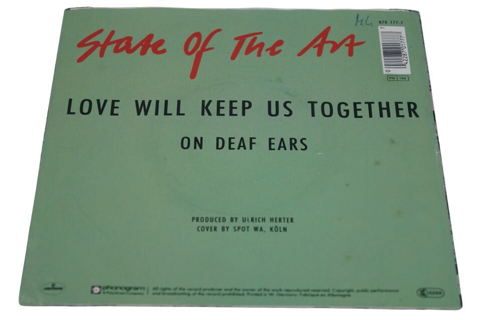 State Of The Art Love Will Keep Us Together - Plak