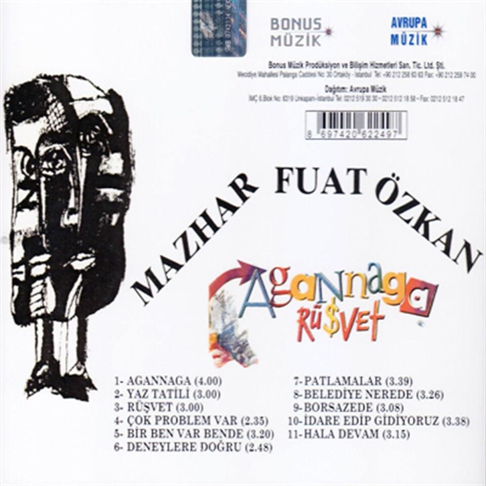 MFÖ (Mazhar Fuat Özkan)  Agannaga / Rüşvet - CD