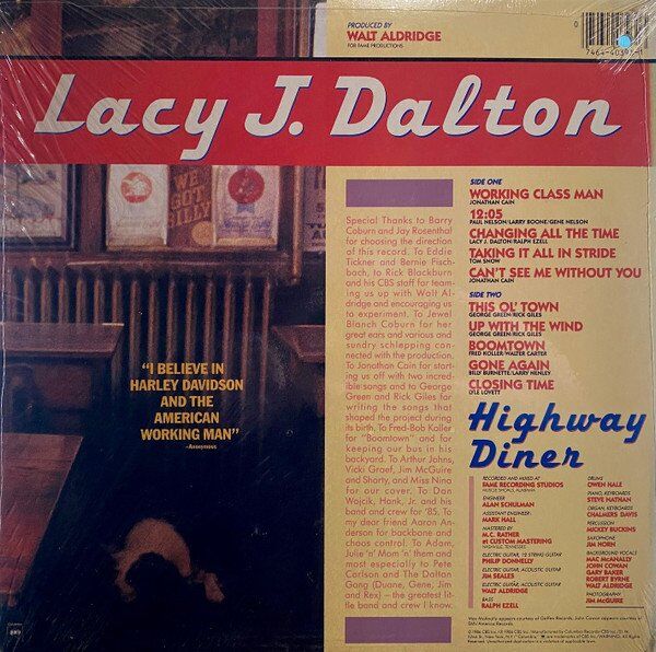 Lacy J. Dalton Highway Diner - Plak