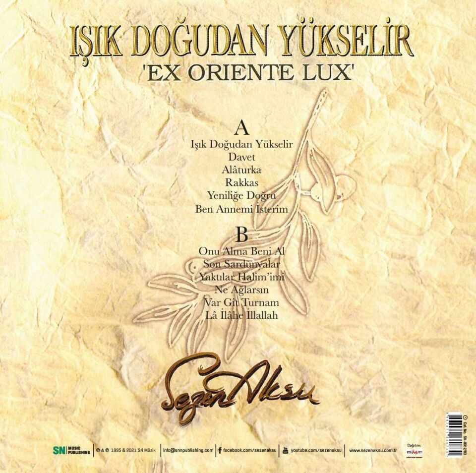 Sezen Aksu Işık Doğudan Yükselir - Plak