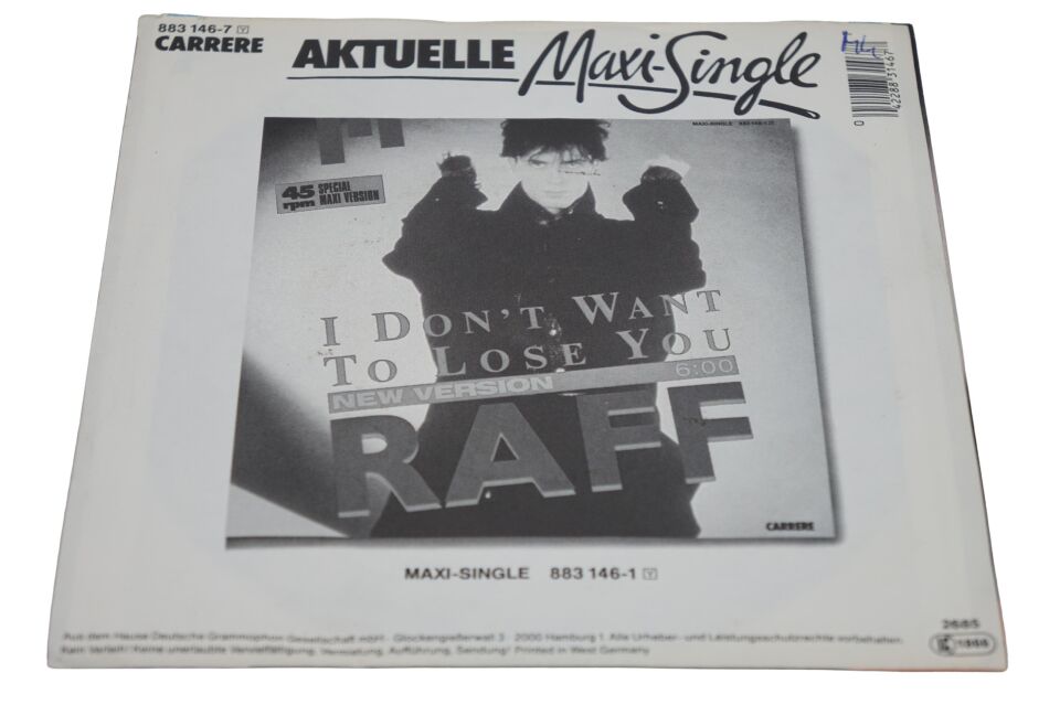 RAFF I Don't Want To Lose You - Plak