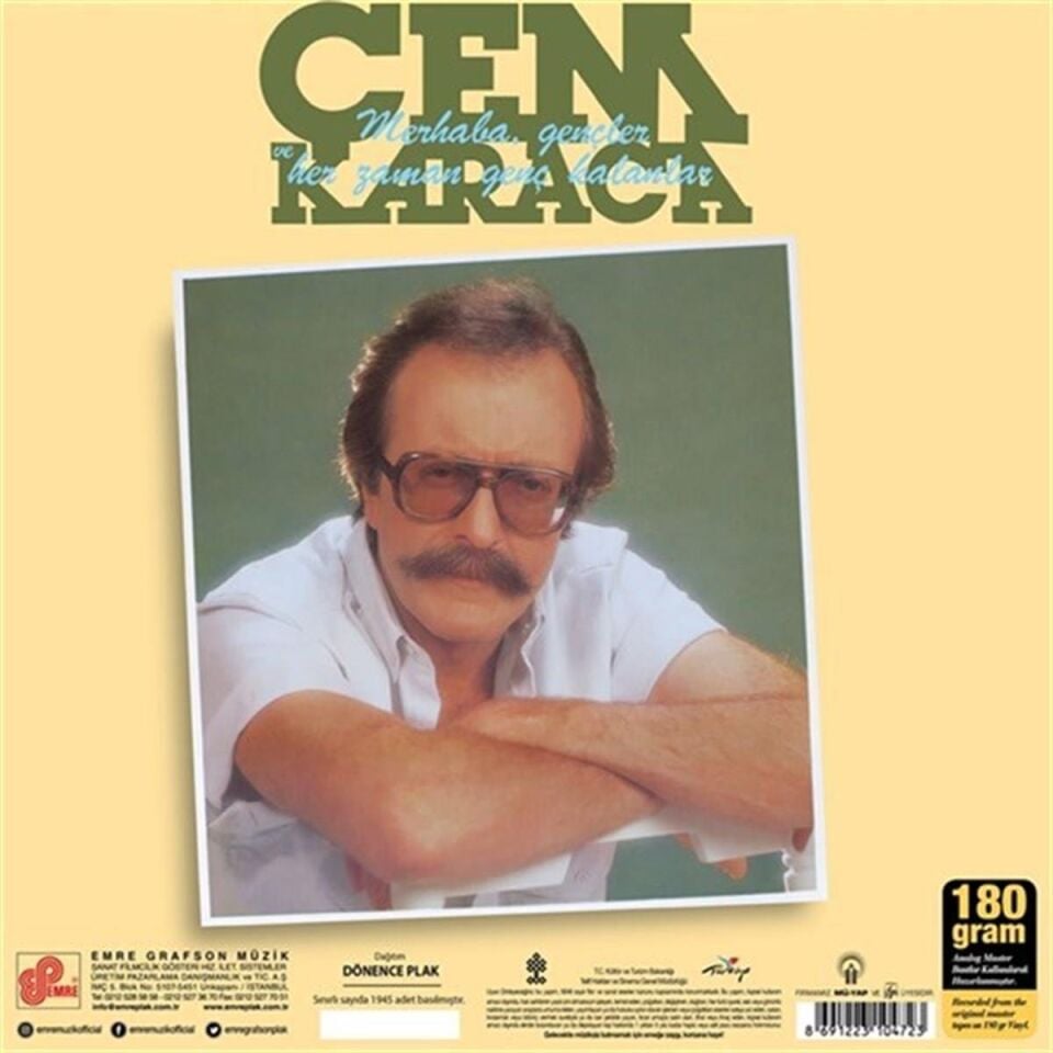 Cem Karaca  Merhaba Gençler Ve Her Zaman Genç Kalanlar  - (34) Özel Baskı Numaralı Plak