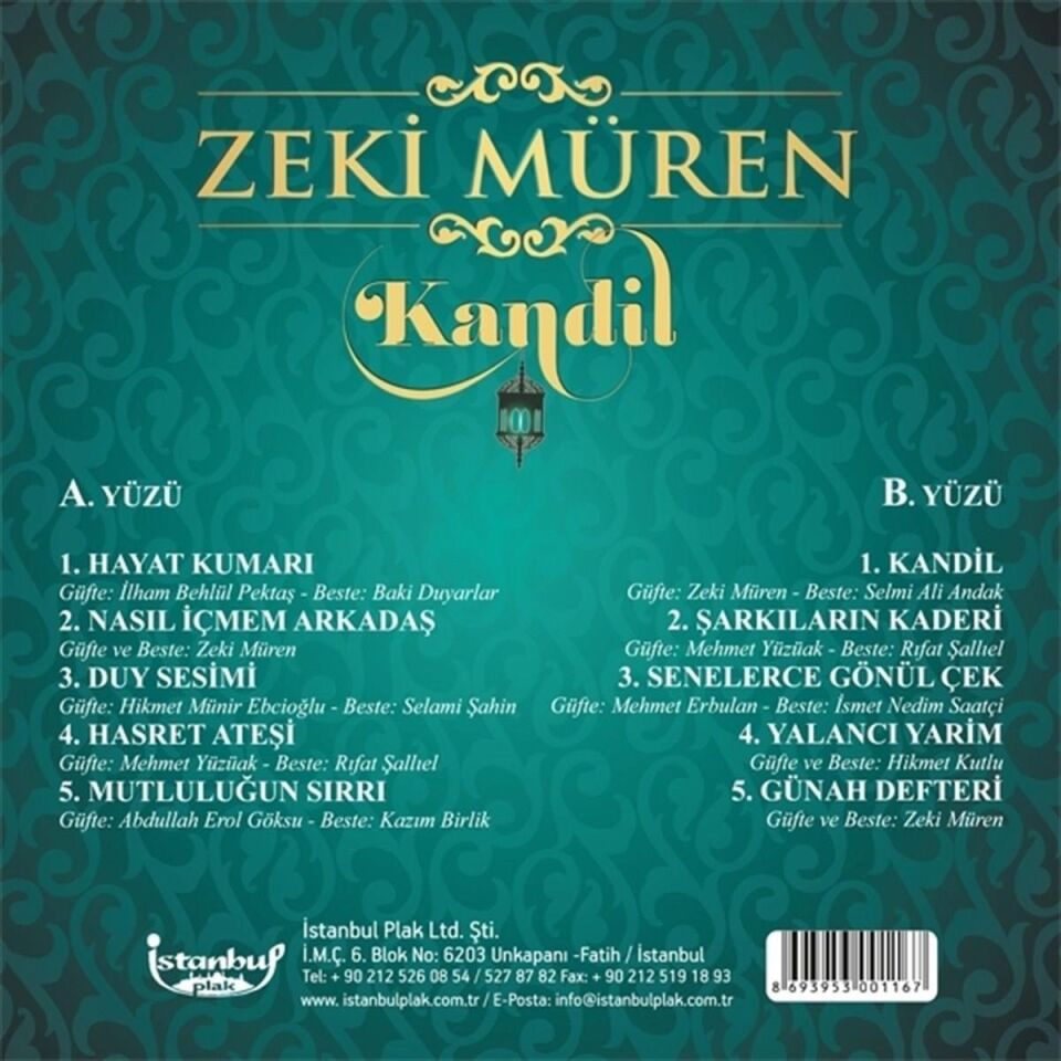 Zeki Müren Kandil - Plak