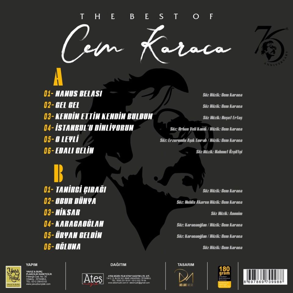 Cem Karaca The Best Of -Özel Baskı Numaralı  Plak