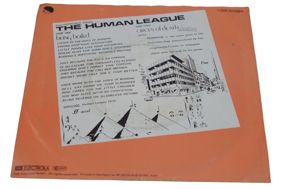 The Human League Being Boiled / Circus Of Death - Plak