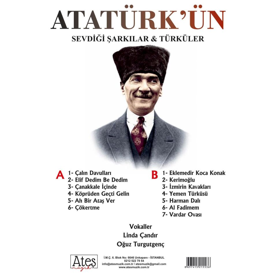 Atatürk'ün Sevdiği Şarkılar Linda Çandır Oğuz Turgutgenç - Plak