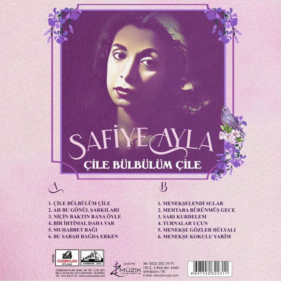 Safiye Ayla Çile Bülbülüm Çile - Plak