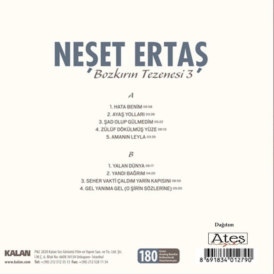 Neşet Ertaş Bozkırın Tezenesi 3 - Plak