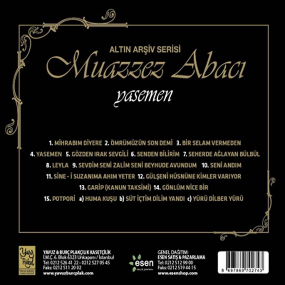 Muazzez Abacı Yasemen - CD