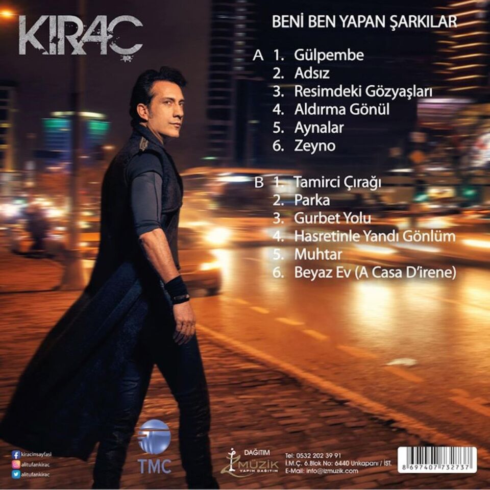 Kıraç Beni Ben Yapan Şarkılar - Plak