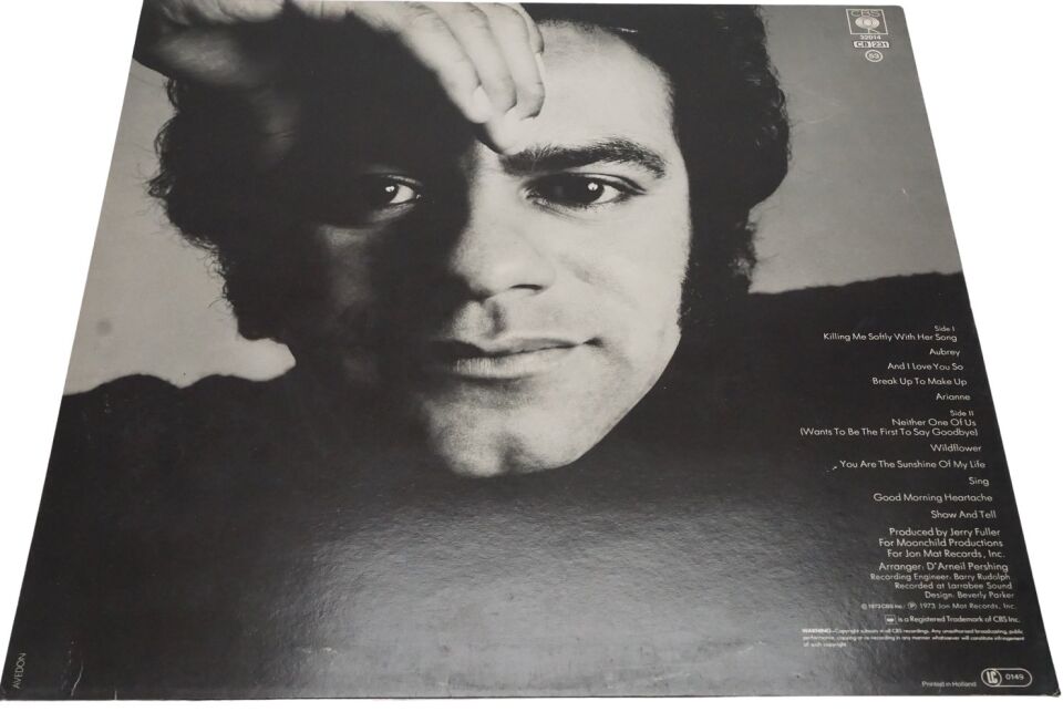 Johnny Mathis Killing Me Softly With Her Song - Plak