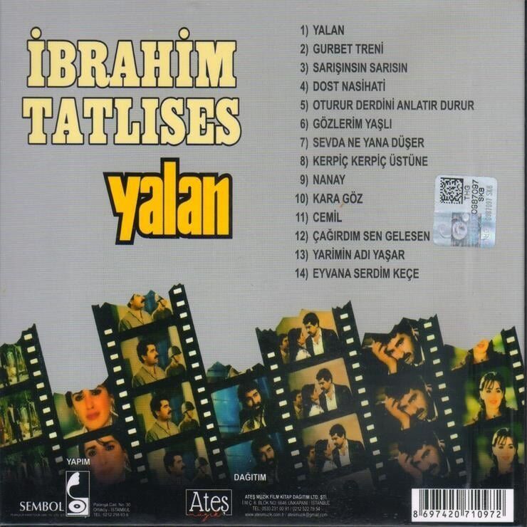 İbrahim Tatlıses Yalan - CD