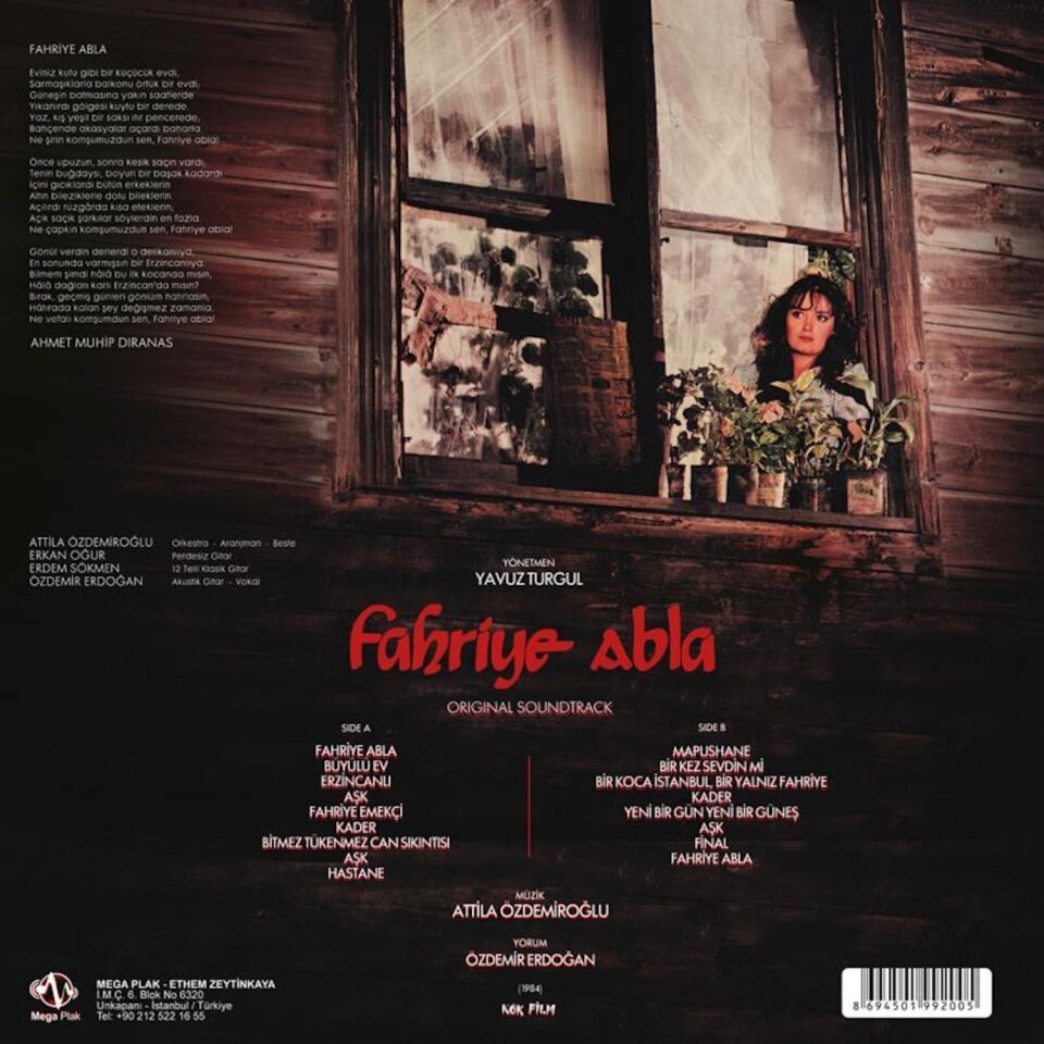 Fahriye Abla - Kırmızı Transparan Poster Hediyeli Plak