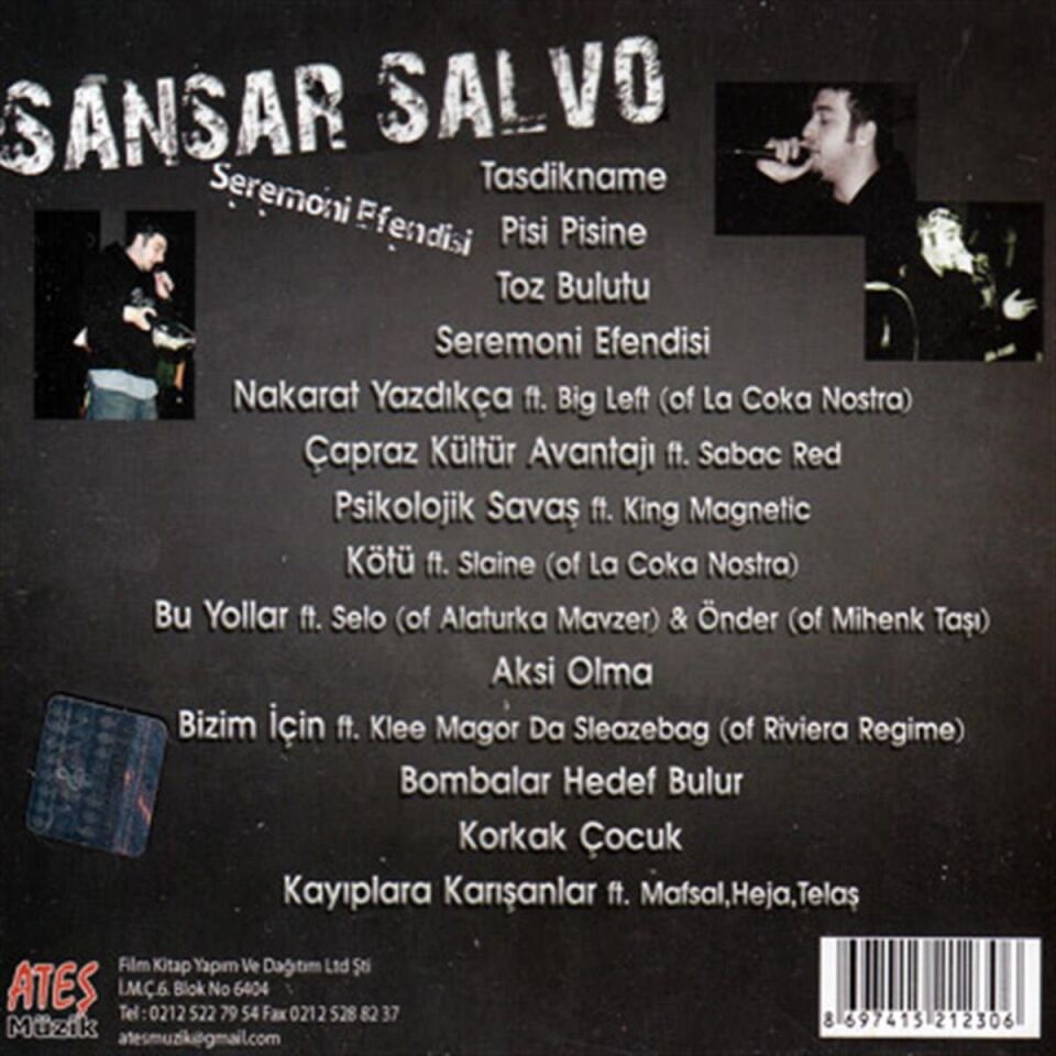 Sansar Salvo Seremoni Efendisi - CD