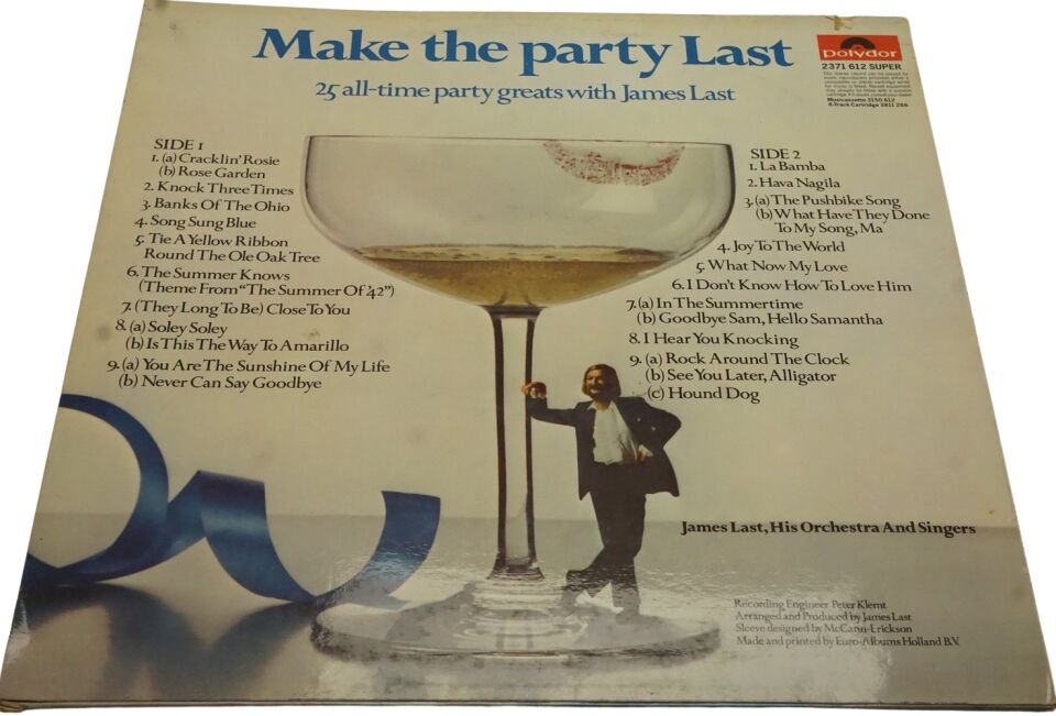 James Last Make The Party Last 25 All-time Party Greats - Plak