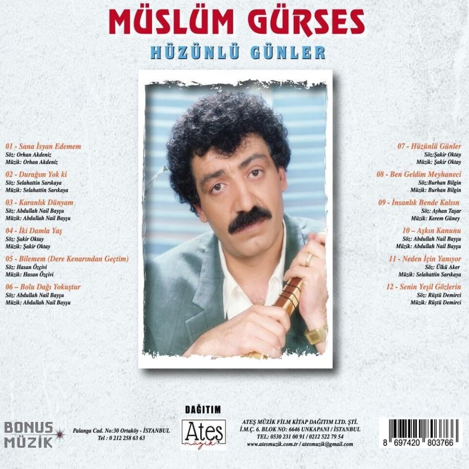 Müslüm Gürses Hüzünlü Günler - CD