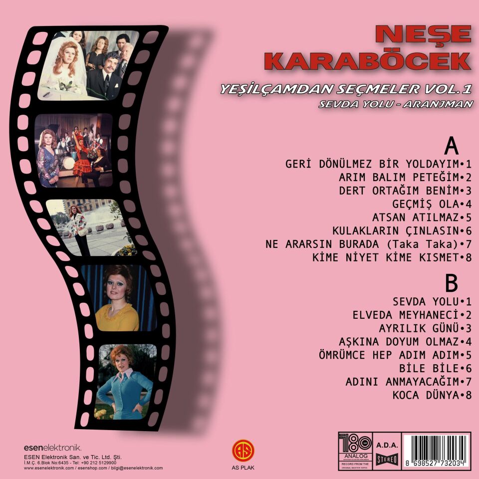 Neşe Karaböcek Yeşilçam'dan Seçmeler Vol.1 / Sevda Yolu - Plak