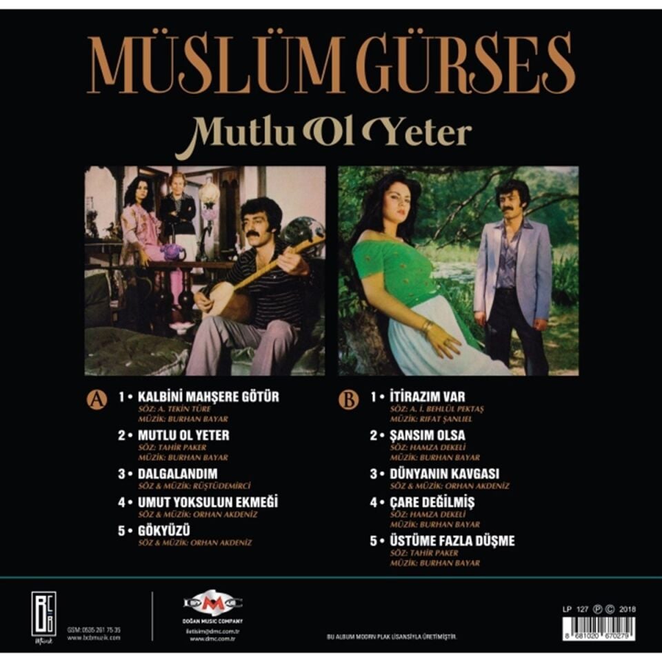 Müslüm Gürses Mutlu Ol Yeter - Plak