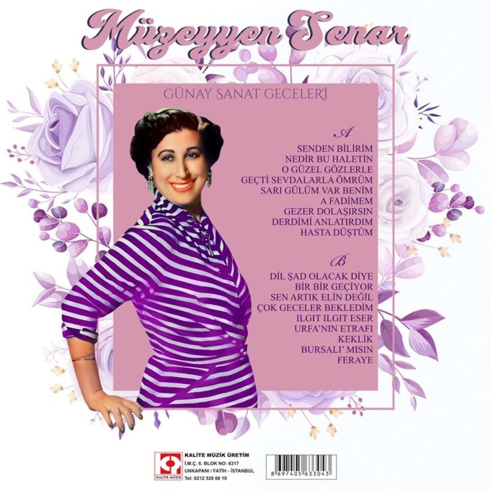 Müzeyyen Senar Güney Sanat Geceleri - Beyaz Plak