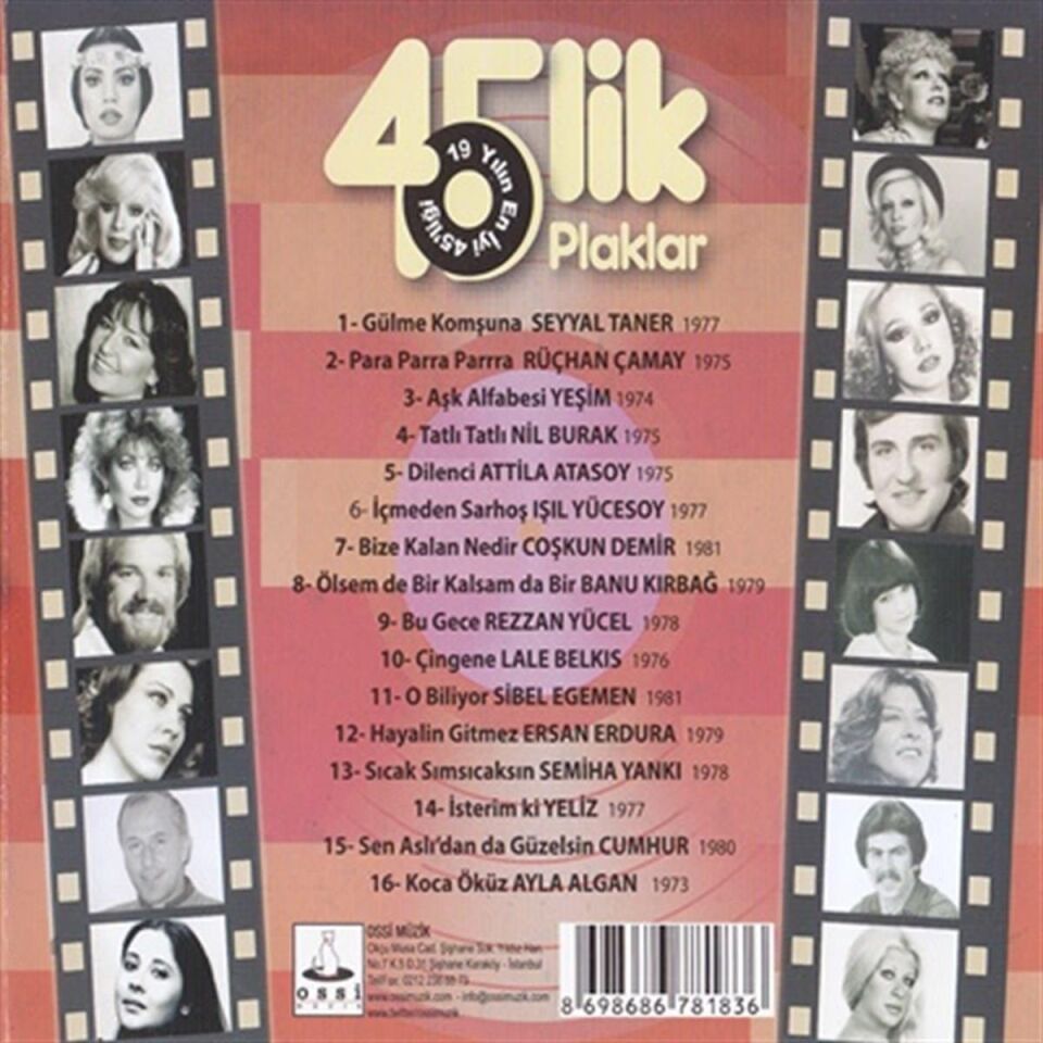 Karışık Sanatçılar 45'lik 19 Yılın En İyi 45'liği - CD