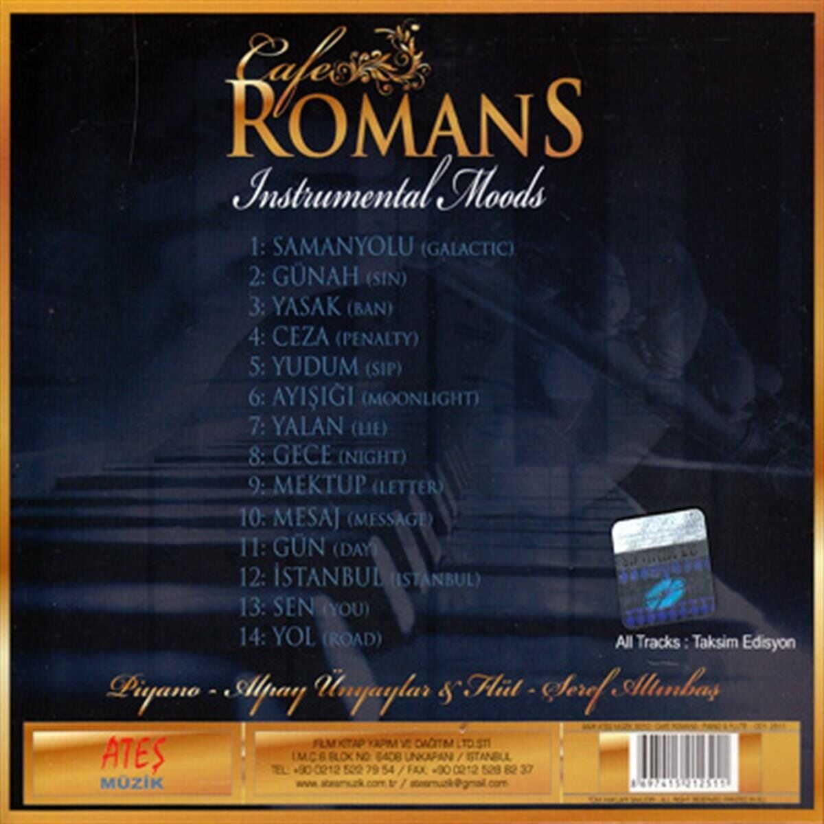 Cafe Romans Piyano Flüt - CD