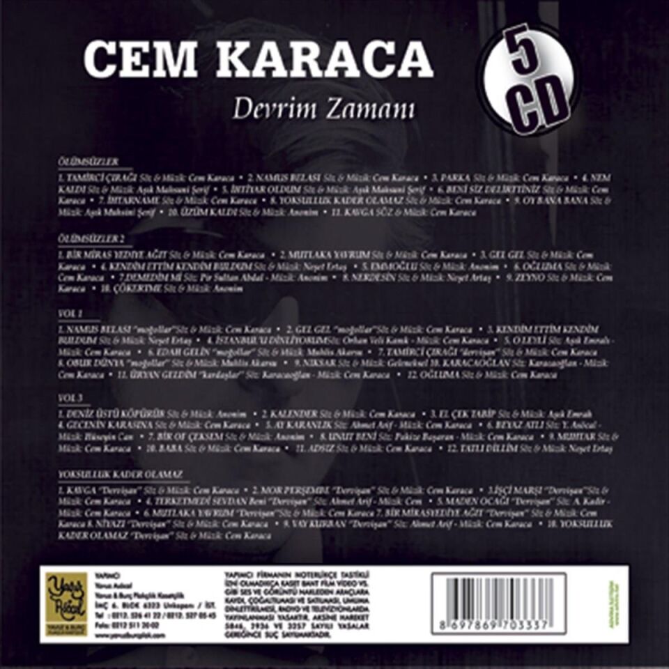 Cem Karaca Devrim Zamanı - 5 CD