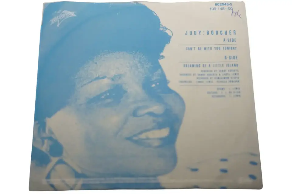 Judy Boucher Can't Be With You Tonight - Plak