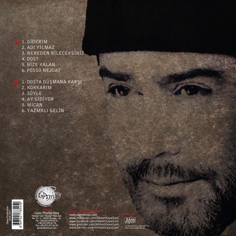 Ahmet Kaya Dosta Düşmana Karşı - Plak