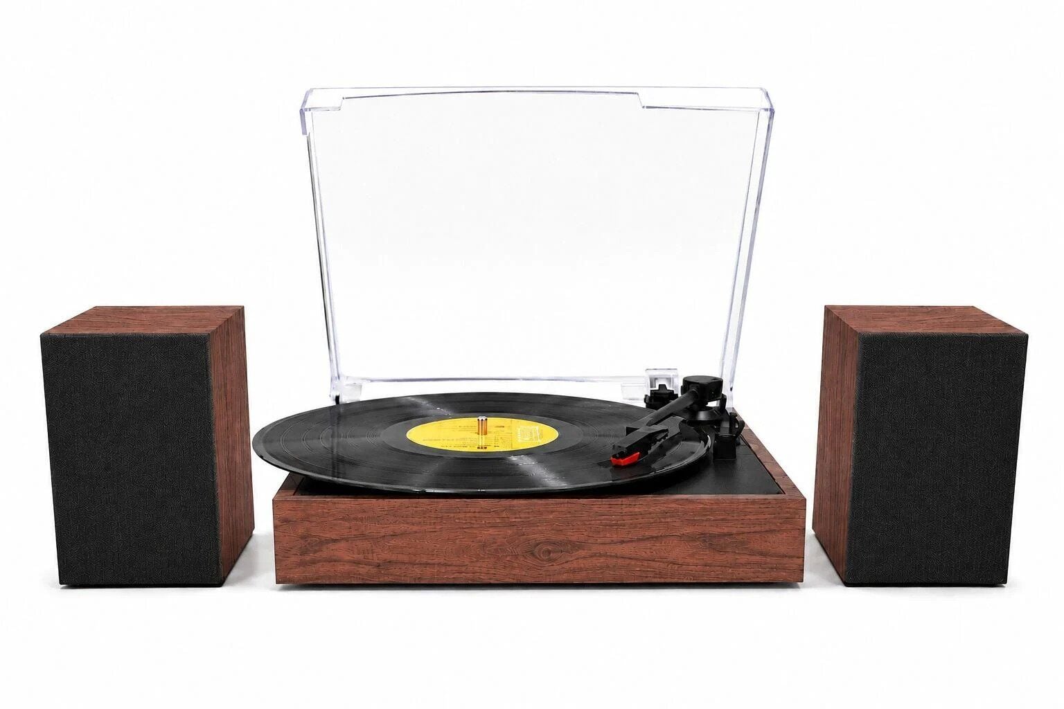 Record Master RM-519 Ahşap Kasa Plak Çalar Tüm Plaklar İle Uyumlu