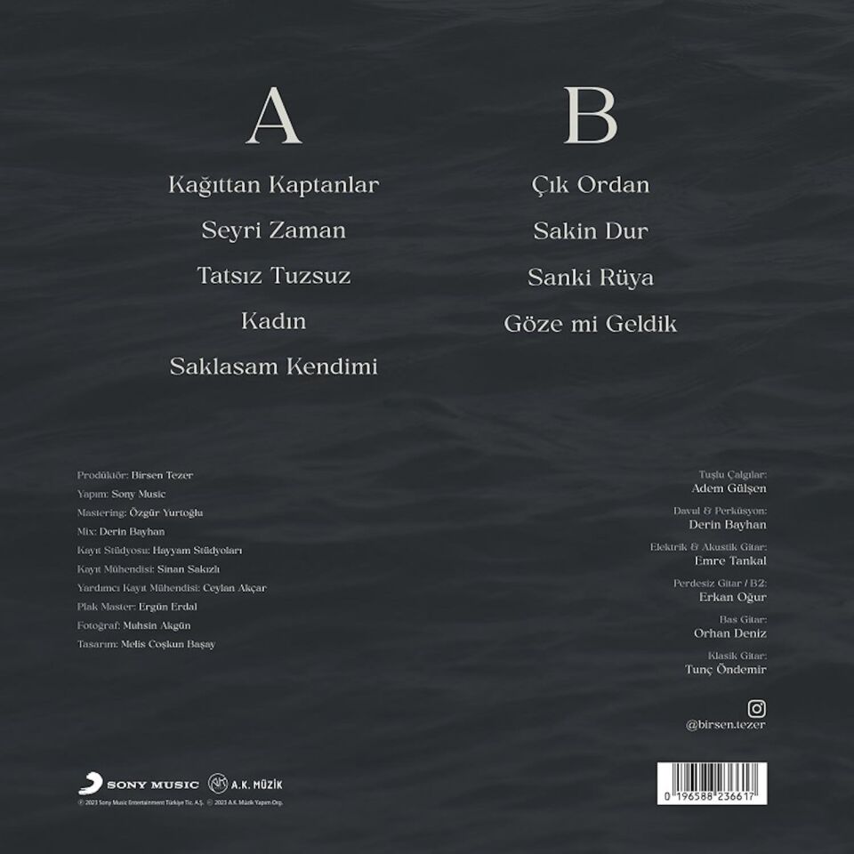 Birsen Tezer Kağıttan Kaptanlar - Plak