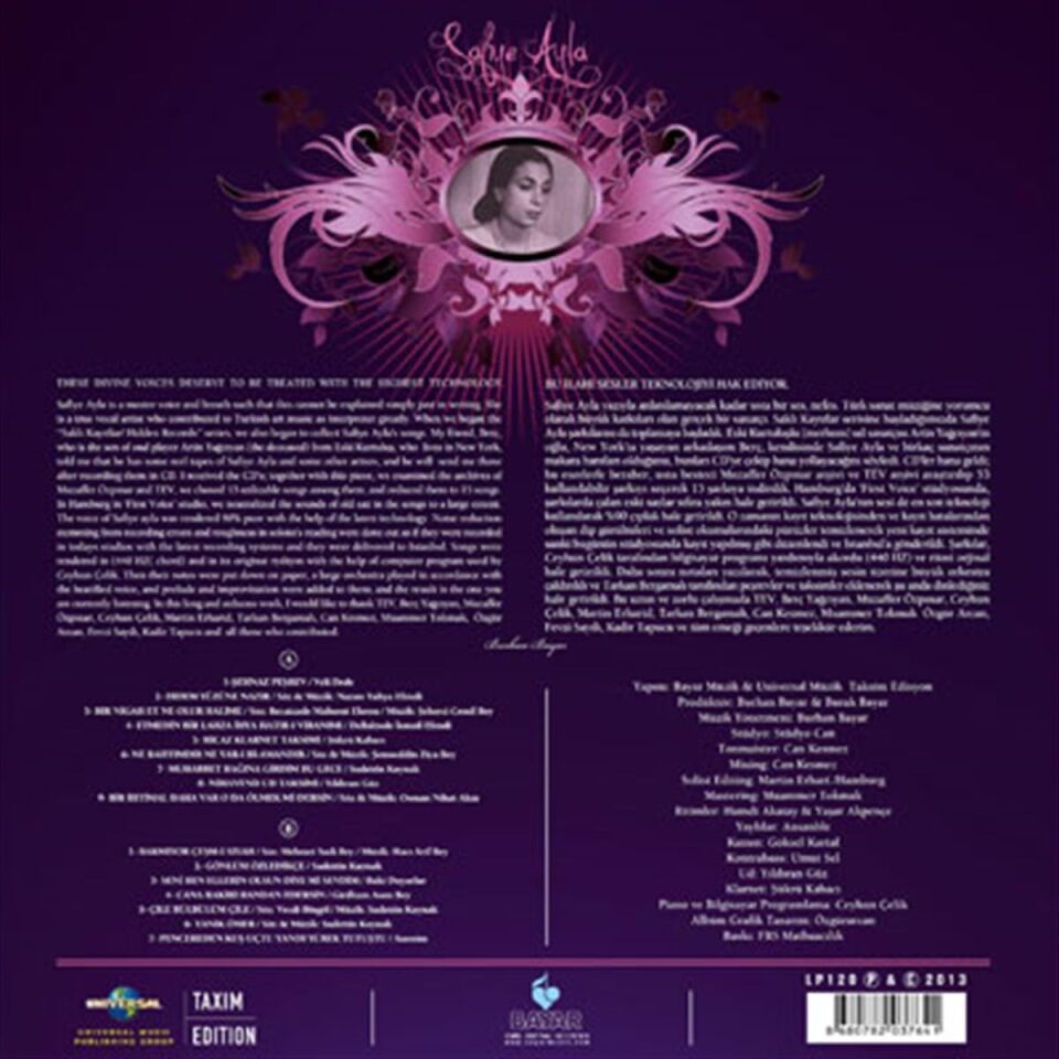 Safiye Ayla Saklı Kayıtlar 1946 1985 - Plak