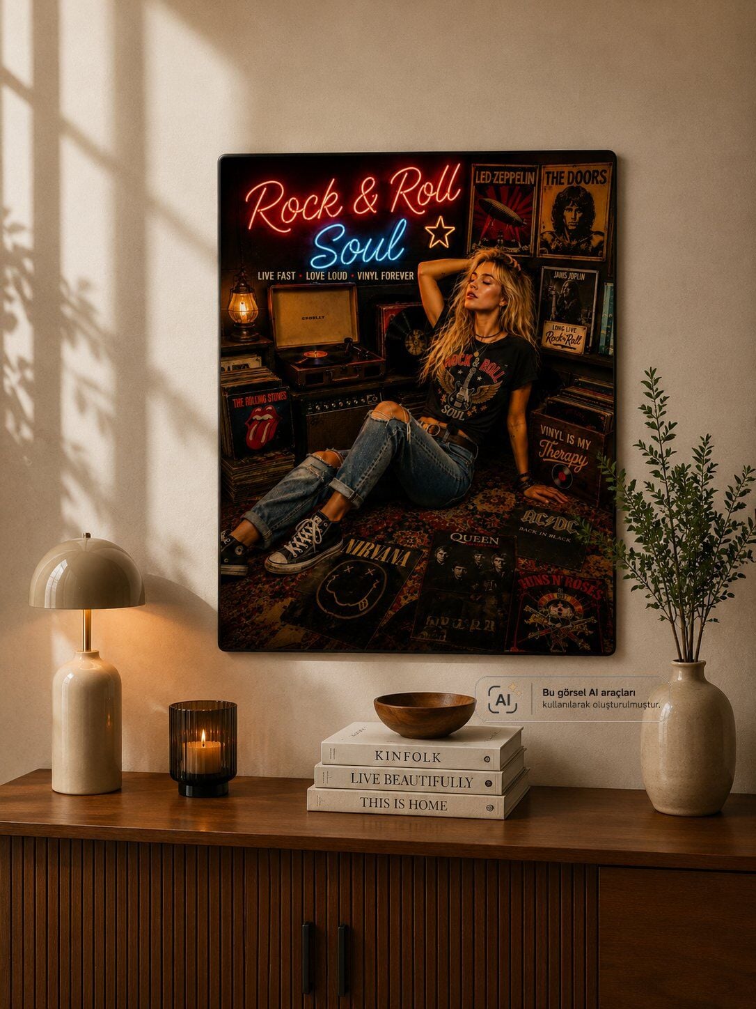 Plak Hikayeleri Kolleksiyonu Rock’un Ruhu Metal Tablo