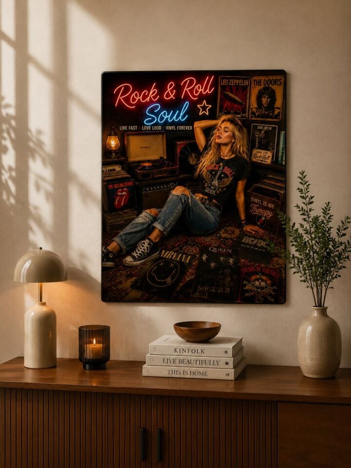 Plak Hikayeleri Kolleksiyonu Rock’un Ruhu Metal Tablo