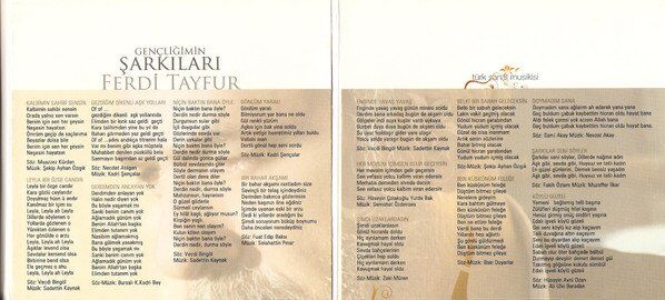 Ferdi Tayfur Gençliğimin Şarkıları (Türk Sanat Musikisi) - (Ferdifon Müzik Dönem Baskı) CD