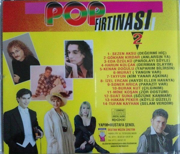 Karışık Sanatçılar Pop Fırtınası 2 - (Destan Müzik Dönem Baskı) CD