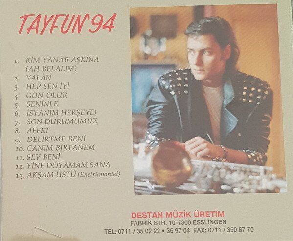 Tayfun Duygulu Tayfun '94 - (Destan Müzik Dönem Baskı) CD
