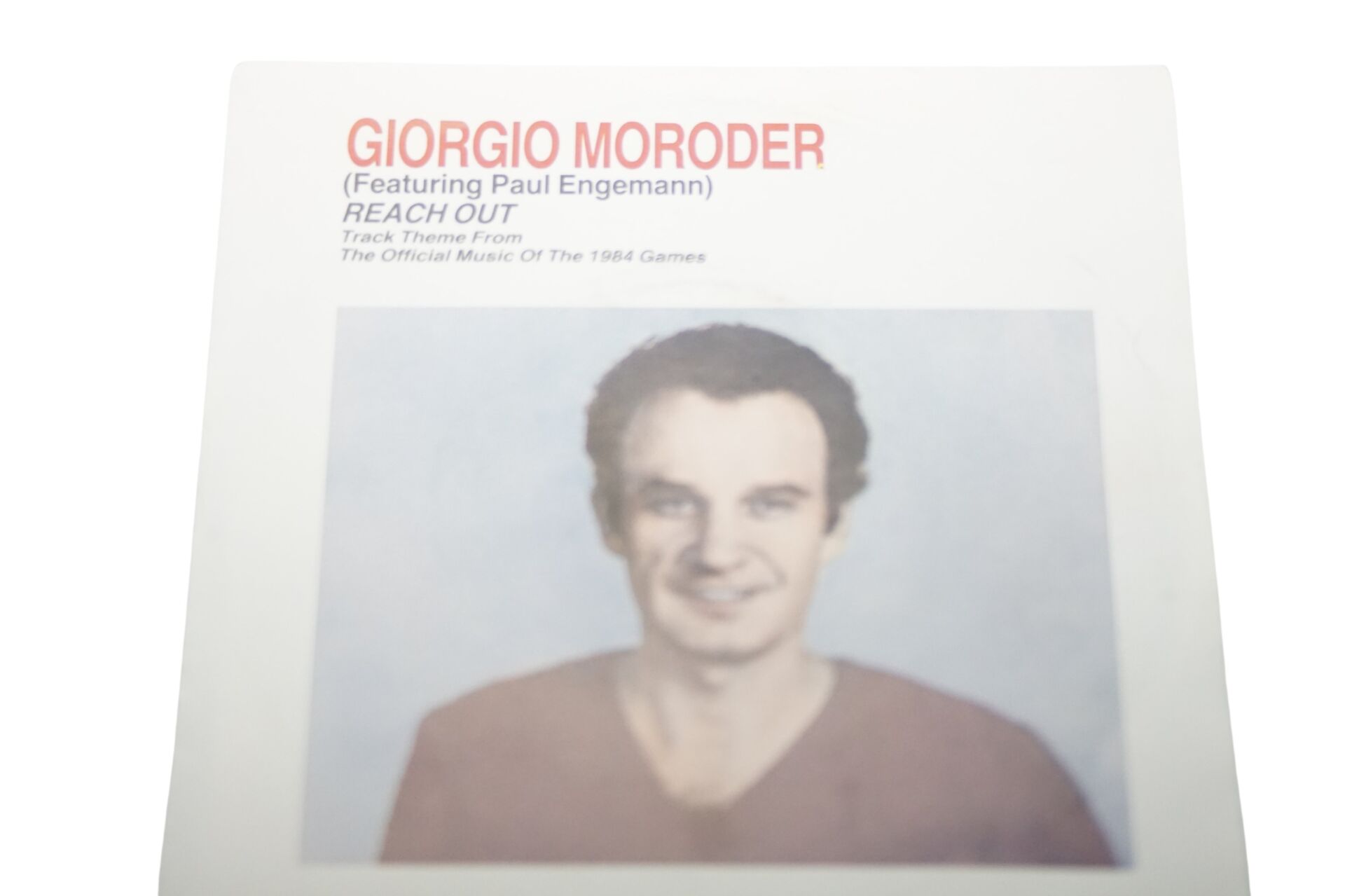 Giorgio Moroder Featuring Paul Engemann Reach Out - Plak