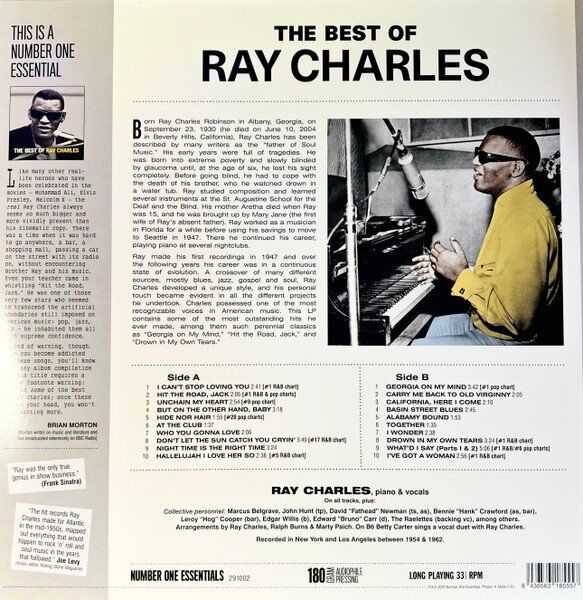 Ray Charles The Best Of Ray Charles (Limited Edition) - Plak