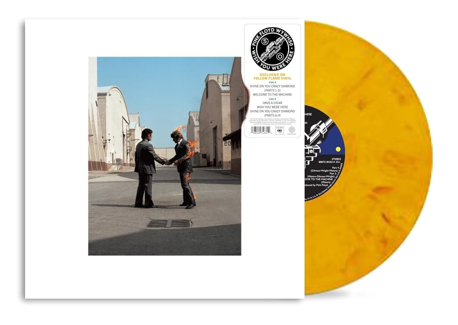 Pink Floyd Wish You Were Here (50th Anniversary - Yellow Flame Vinyl) - Plak