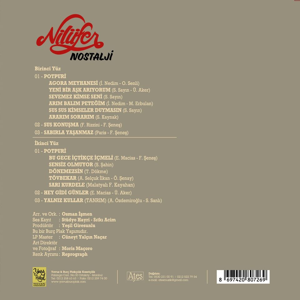 Nilüfer Nostalji - Plak