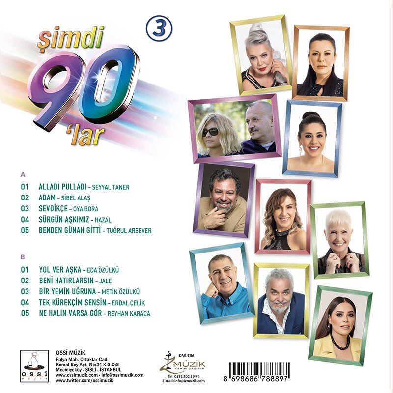 Karışık Sanatçılar Şimdi 90'lar 3 - Plak